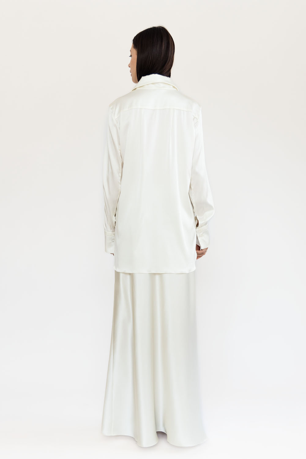 Шовкова блуза Stella Pearl-White - Image 4