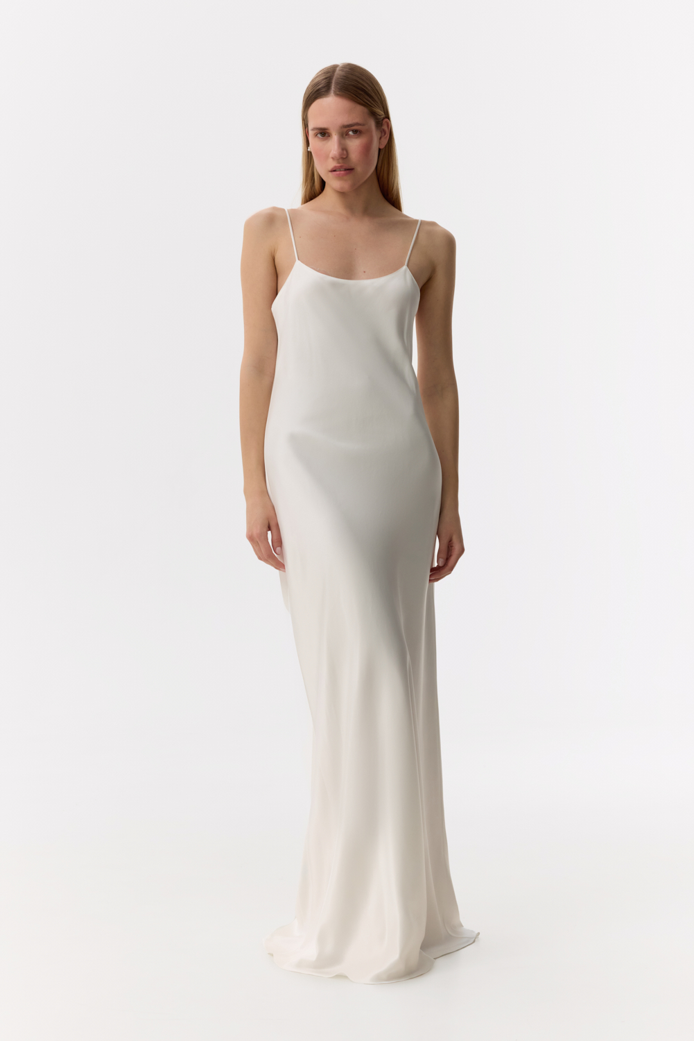 Alana White low-back maxi dress in Silk Satin