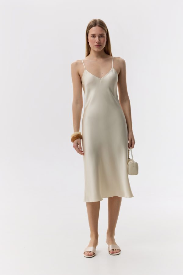 white christmas dresses V-Neck Midi Dress – Odd Muse main image 1