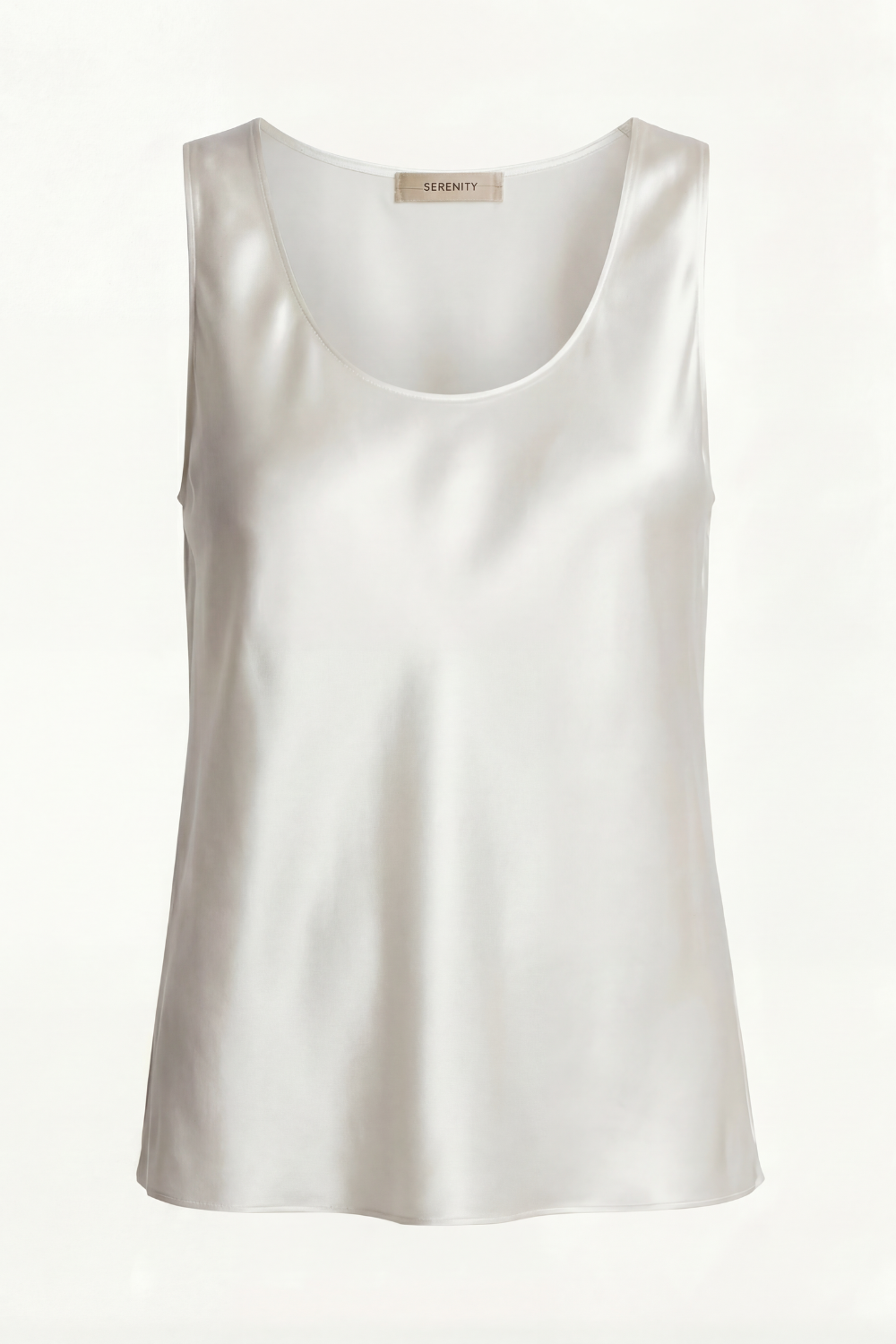 Dana White silk satin tank top