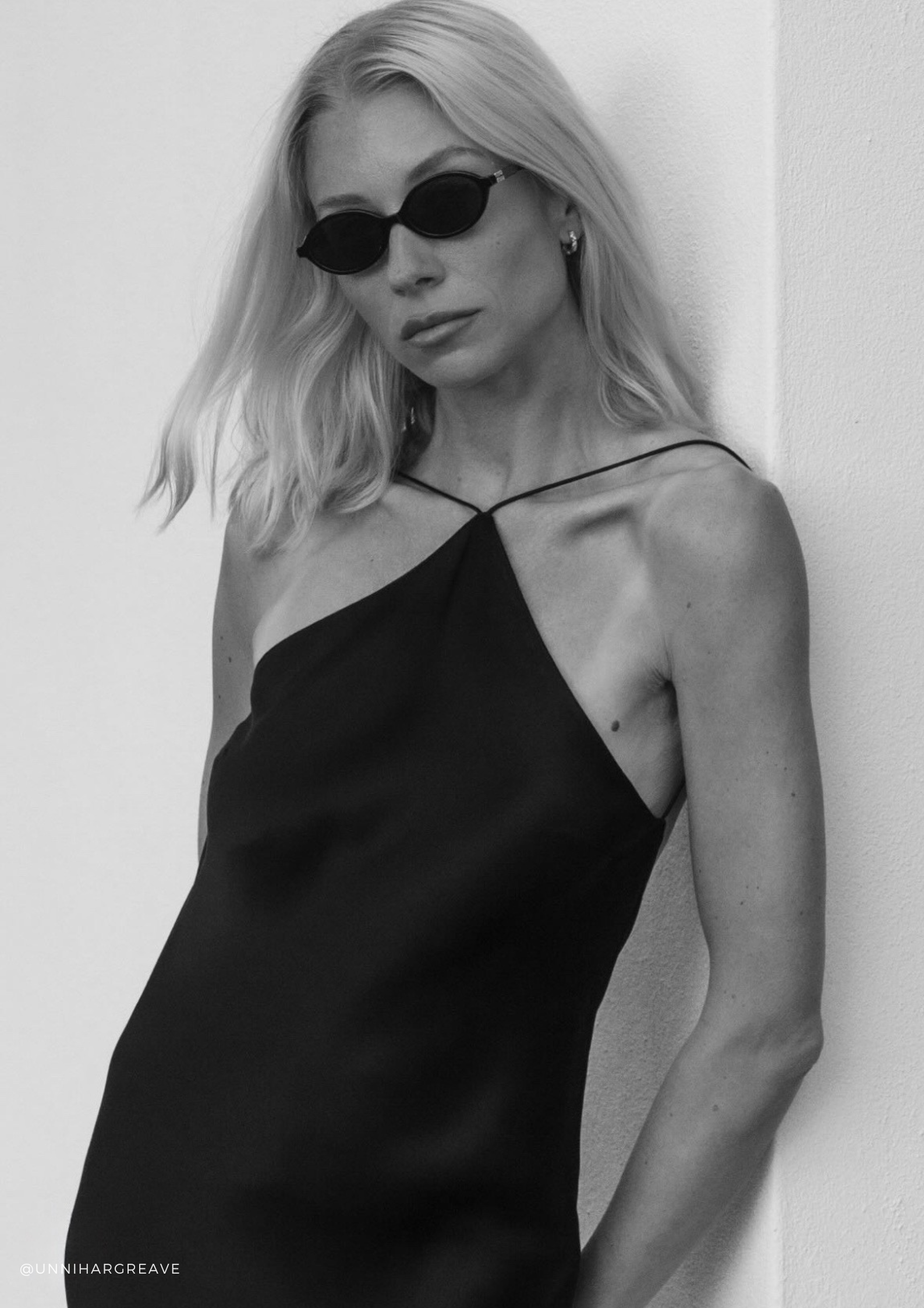 Dylan Black silk gown