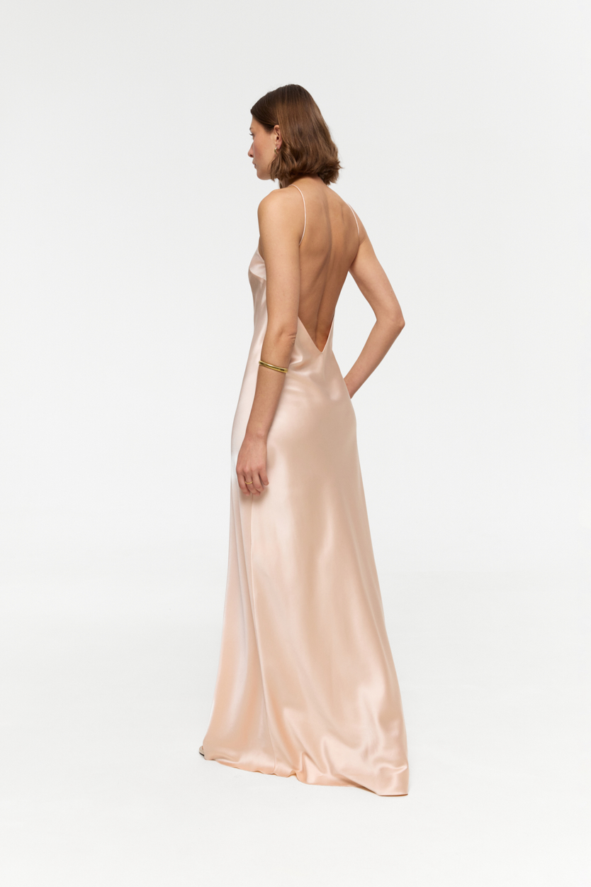 Dylan Sakura gown in heavy Silk Satin